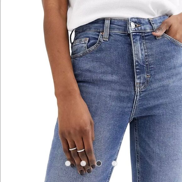 TopShop Jeans Jamie High Waisted Skinny US Sz 4 NWT - Picture 4 of 10